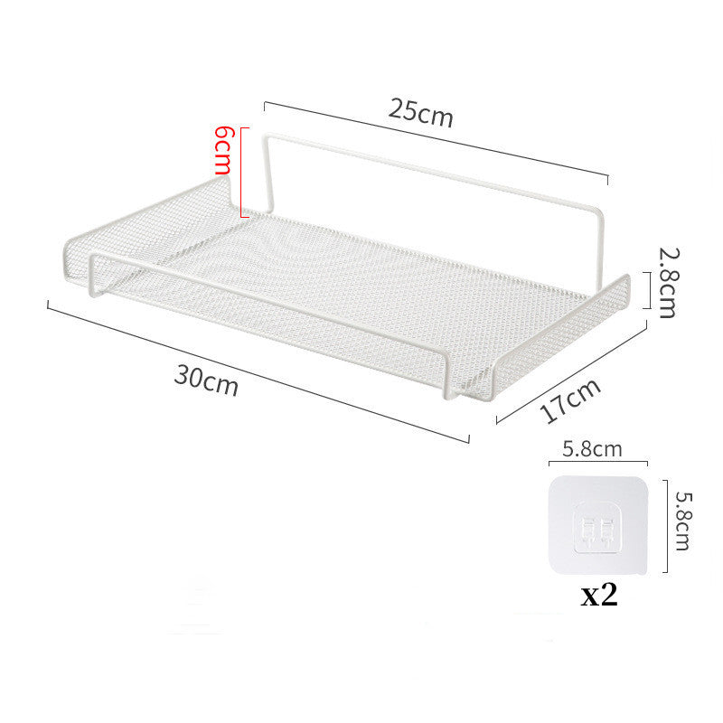 Router Shelf TV Set-Top Box Shelf Wall Perforation Free Wall Bracket Wifi Storage Box Bracket