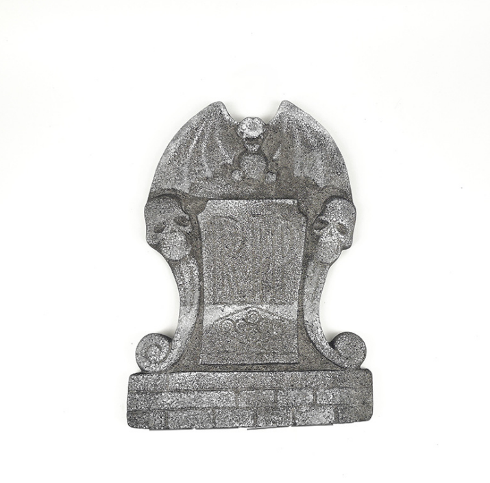 Halloween foam tombstone decoration haunted house RIP Stone Grisly Props Party Decor Skeleton Tombstone Yard Decoration