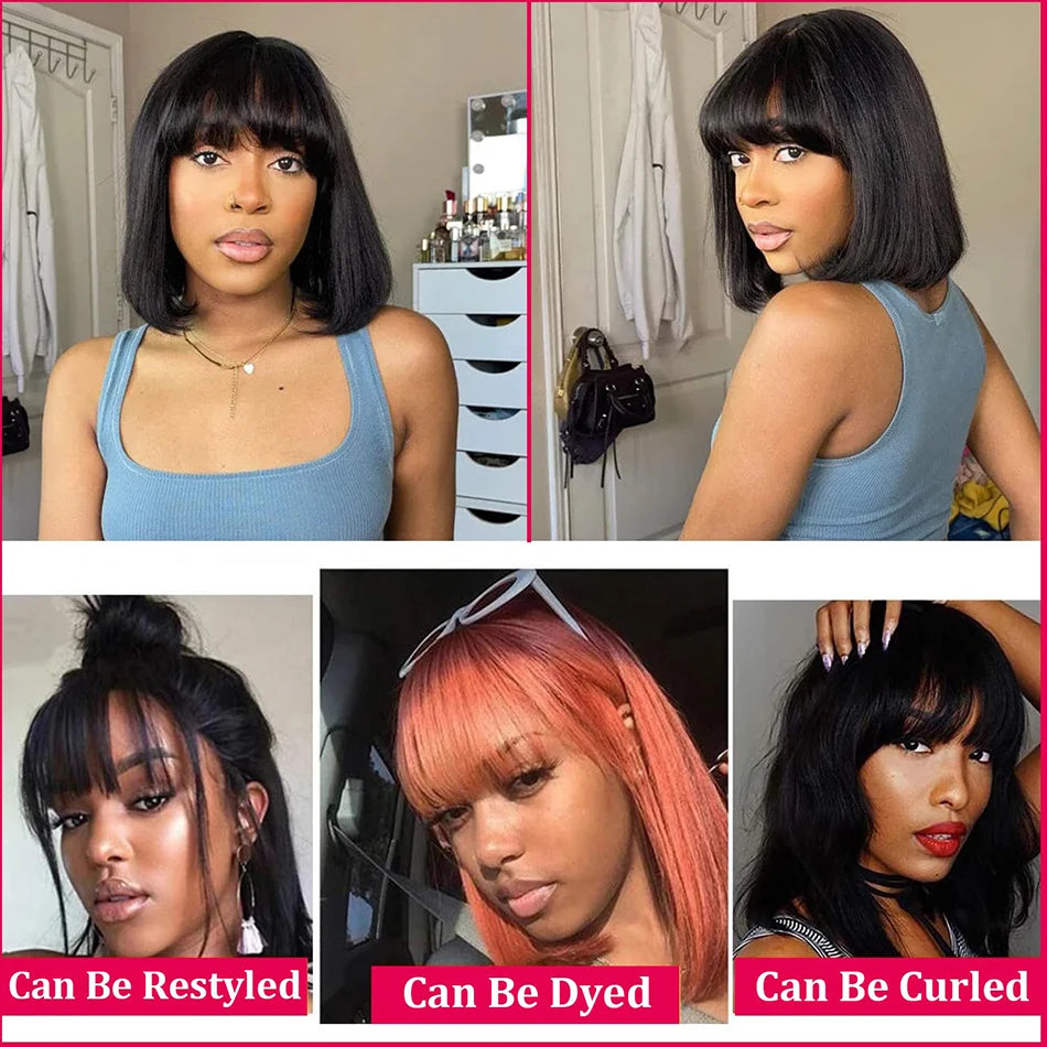 Short Bob Human Hair Lace Wig