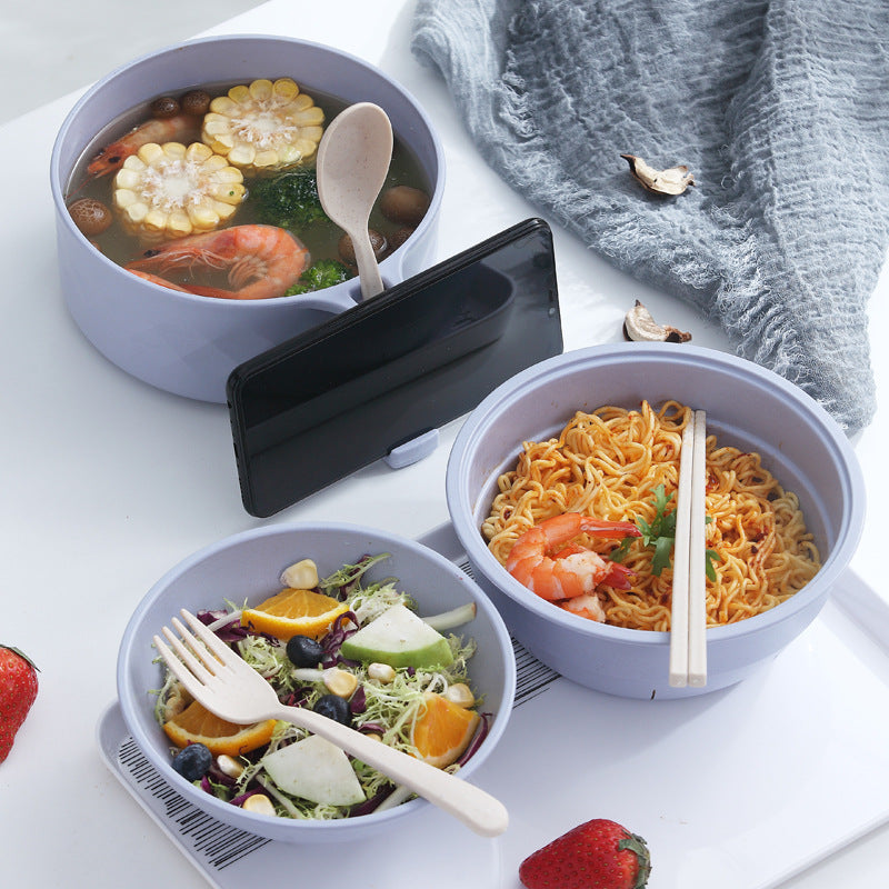 Instant noodles bowl bamboo fiber Lamian Noodles bowl dining hall tableware set