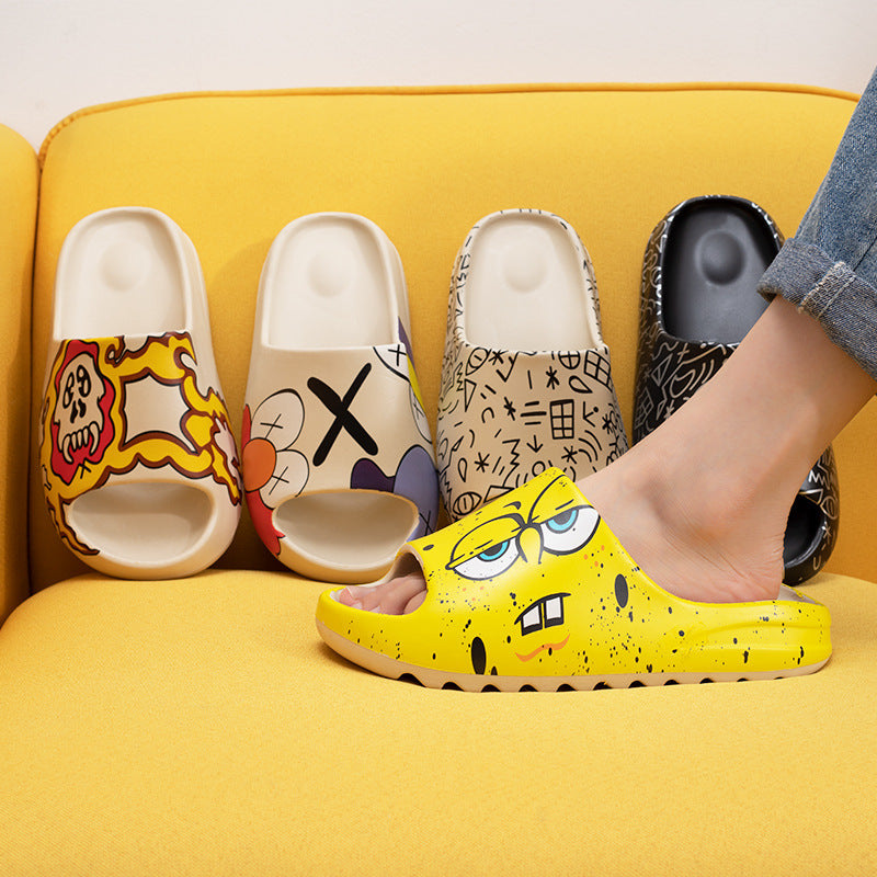 Summer Slippers Flat Shoes Student Flip Flops Slippers Couple Flip Flops