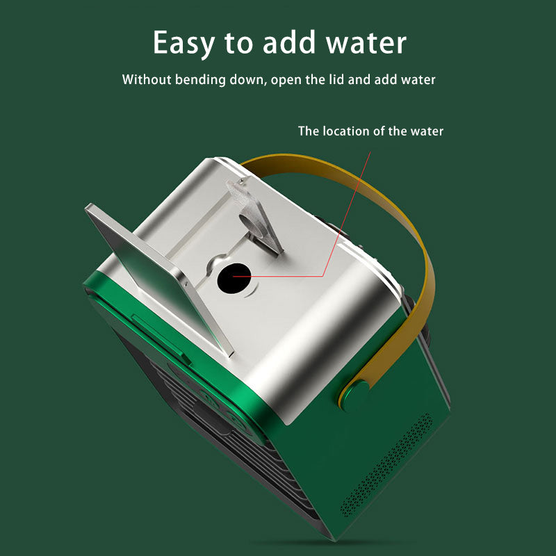 Mini Refrigeration Air Conditioner Home Outdoor Small Air Cooler Portable Mobile Phone Holder Spray Usb Electric Fan