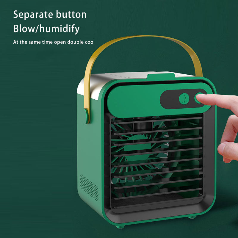 Mini Refrigeration Air Conditioner Home Outdoor Small Air Cooler Portable Mobile Phone Holder Spray Usb Electric Fan