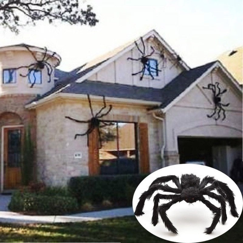 Black Spider Halloween Decoration Haunted House Prop Indoor Outdoor Giant Decorations