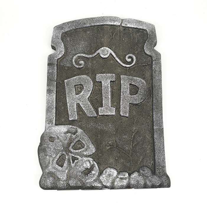 Halloween foam tombstone decoration haunted house RIP Stone  Grisly Props Party Decor Skeleton Tombstone Yard Decoration