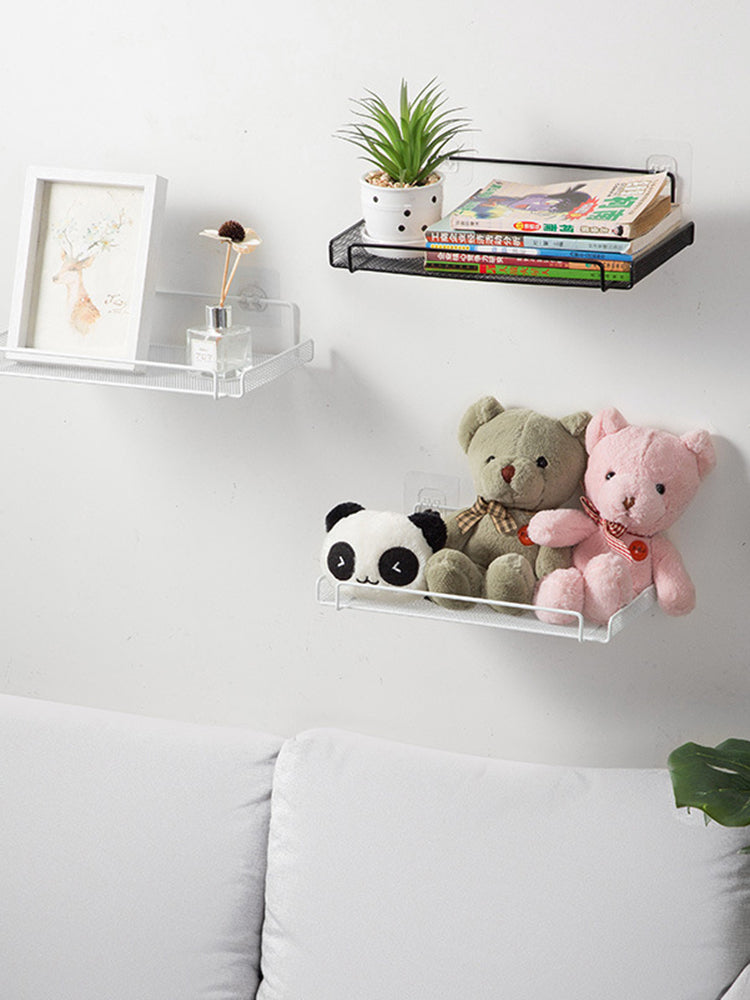 Router Shelf TV Set-Top Box Shelf Wall Perforation Free Wall Bracket Wifi Storage Box Bracket