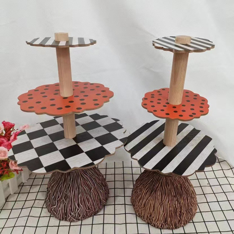Halloween Broom Table Tree Root Ornaments Creative Commemorative Home Decoration Ornaments