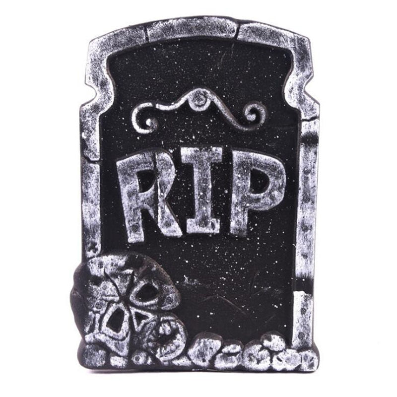 Halloween foam tombstone decoration haunted house RIP Stone  Grisly Props Party Decor Skeleton Tombstone Yard Decoration