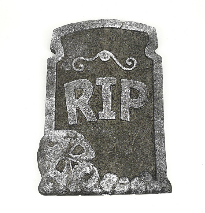 Halloween foam tombstone decoration haunted house RIP Stone  Grisly Props Party Decor Skeleton Tombstone Yard Decoration