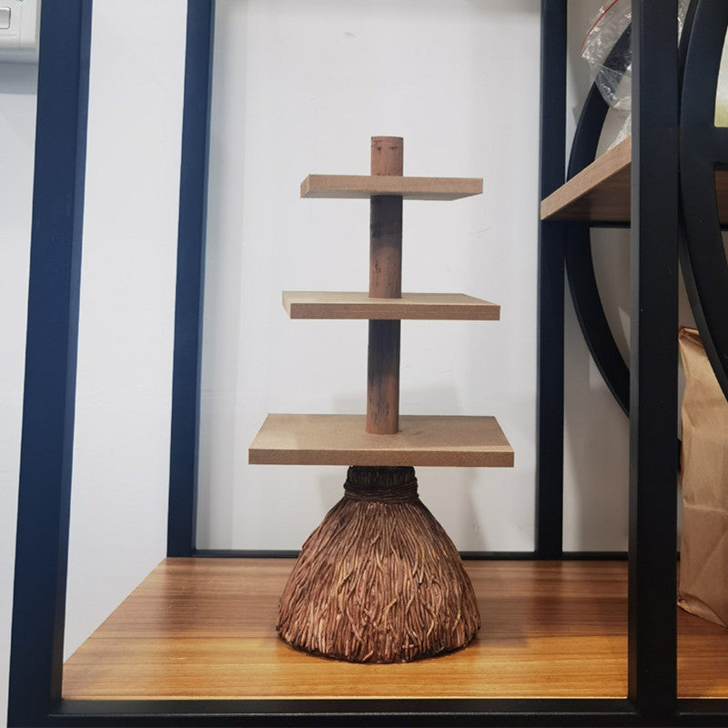 Halloween Broom Table Tree Root Ornaments Creative Commemorative Home Decoration Ornaments