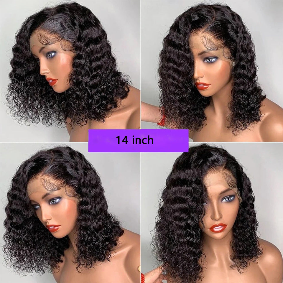 13x4 Lace Front Wig Deep Curled Human Hair