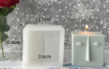DIY Modern Creative Ceramic Human Face Expression Manual Candle Silicone Mold Aromatherapy Gypsum Decoration Resin Mold