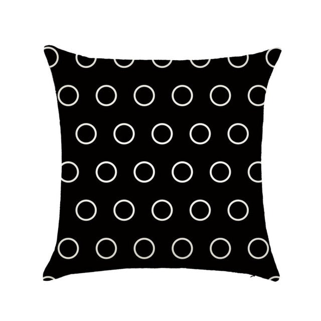Linen Cotton Geometrisch Throw Pillow Cushion Home Sofa Decor 45X45cm