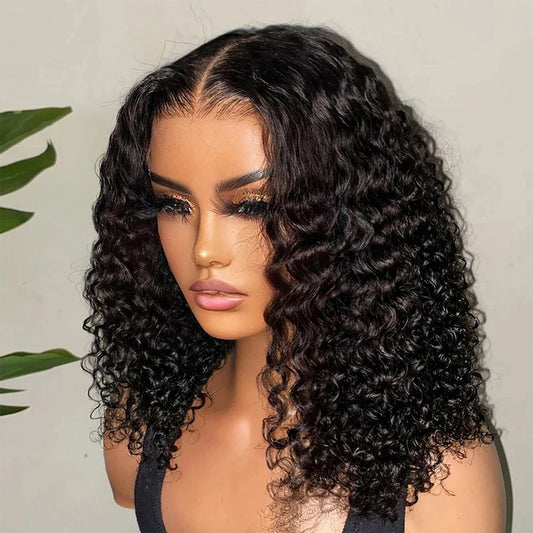 13x4 Lace Front Wig Deep Curled Human Hair