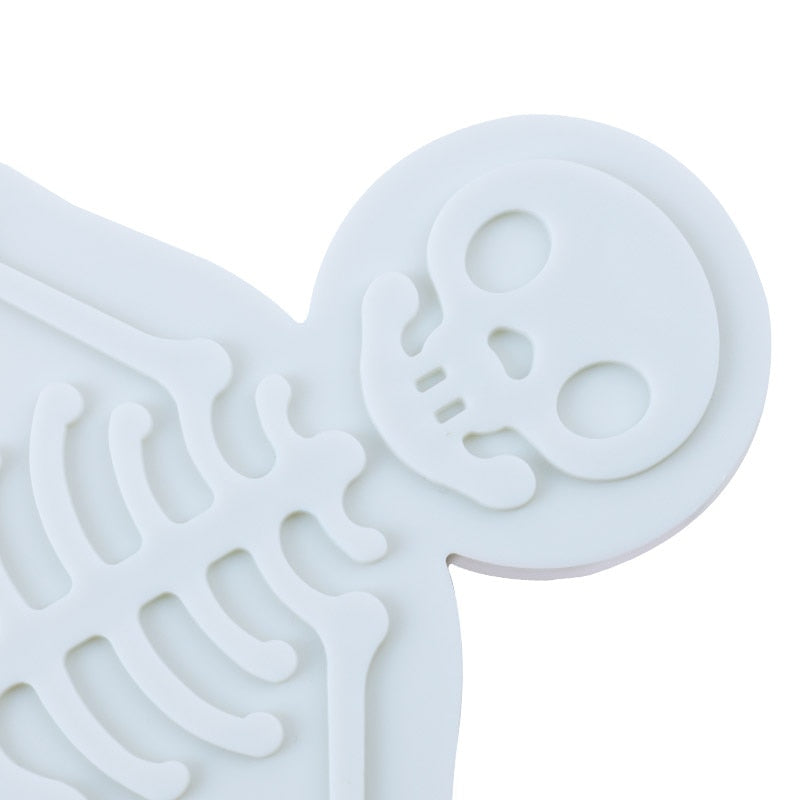 1PCS Halloween Cookie Cutter 3D Plastic Gingerbread Skeleton Biscuit Mold Fondant Pastry Dough Cutter Christmas Cake Decoration