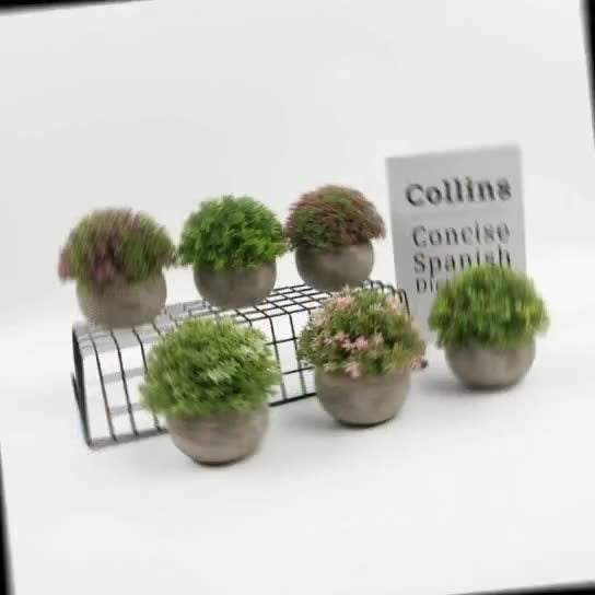 Combination Semi Round Pulp Bonsai Simulation Plant Bonsai Desktop Green Plant Decoration Bonsai