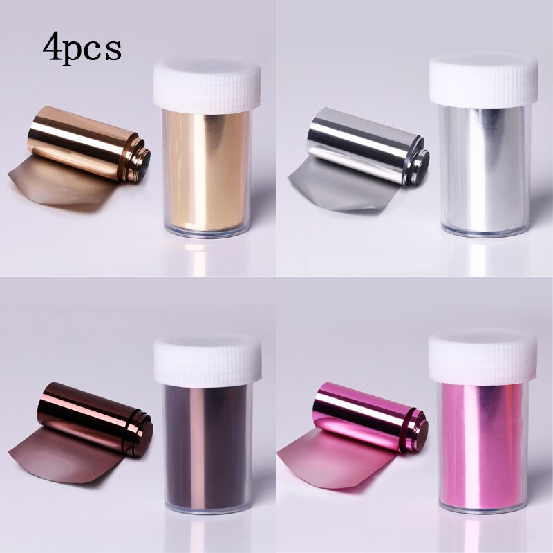 Pink Gold Sliver Nail Foils Sparkly Sky Glitter Marble Nail Art Transfer Stickers Slider Paper Nail Art Manicures Decoration