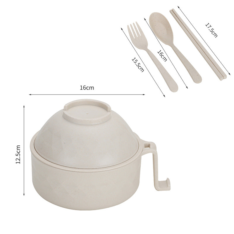 Instant noodles bowl bamboo fiber Lamian Noodles bowl dining hall tableware set