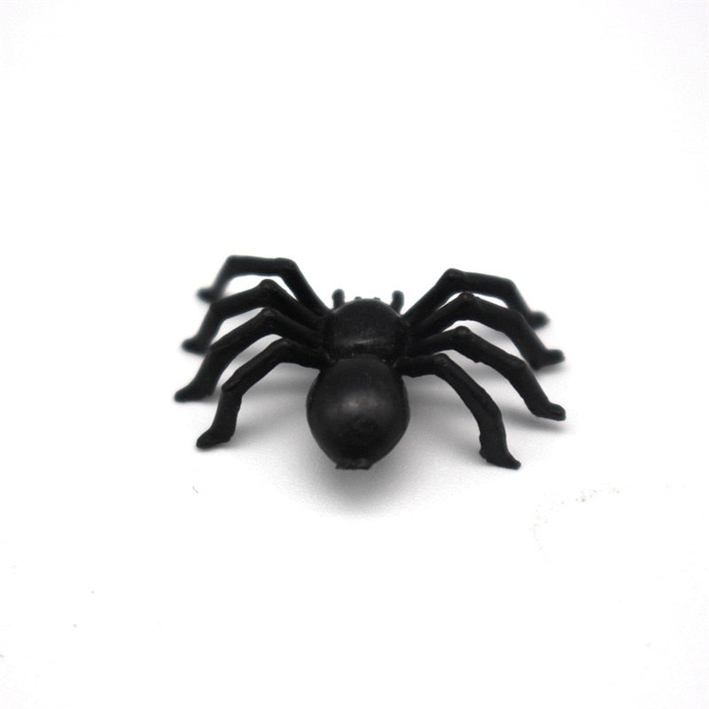 Plastic Black Spider Trick Toy Halloween Haunted House Prop Decorations Christmas Children's Day Gift