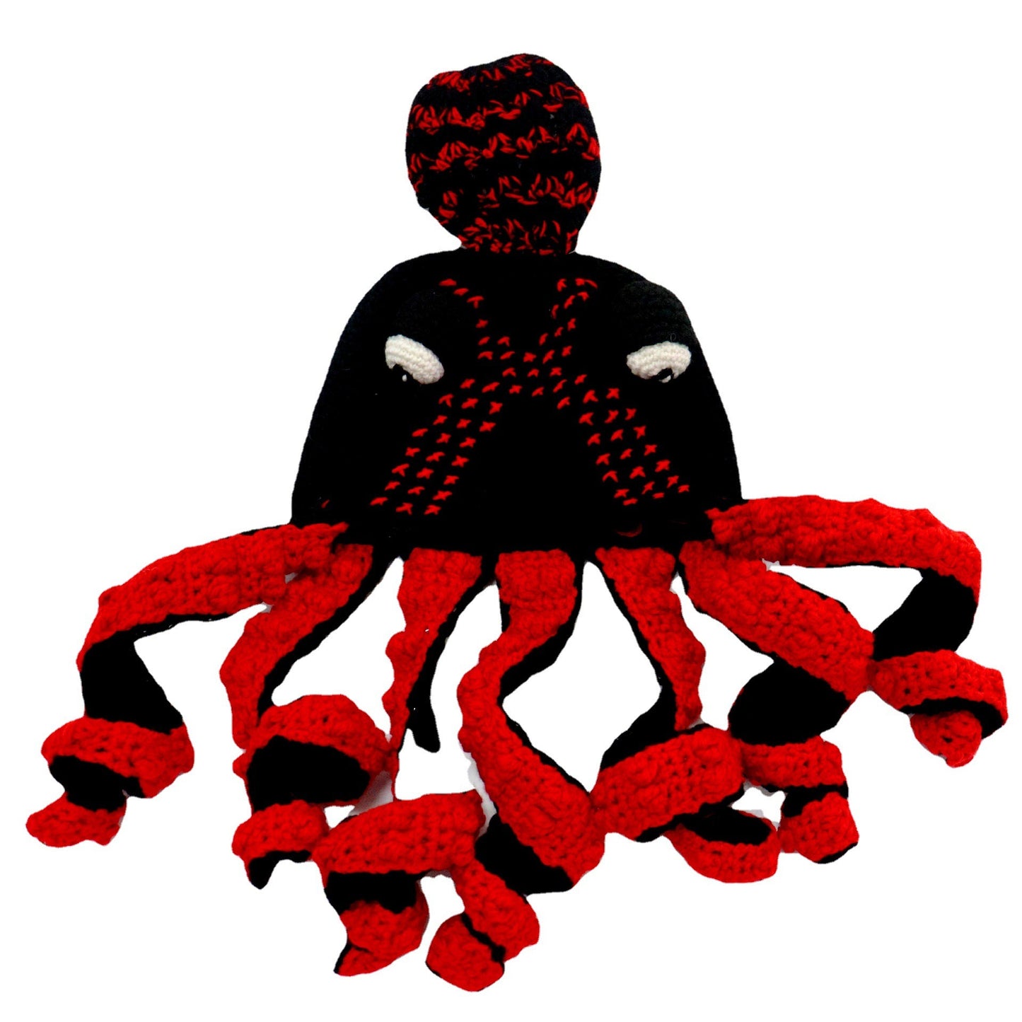 Octopus Hat New Halloween Party Trickster Eight Claw Fish Head Cover Warm Crochet Wool Hat