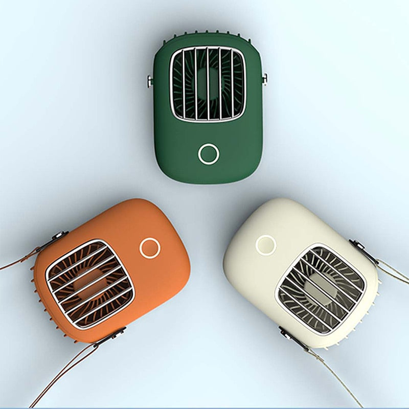 NEW USB Portable Fan, wireless hanging neck fan, compact and convenient air cooler