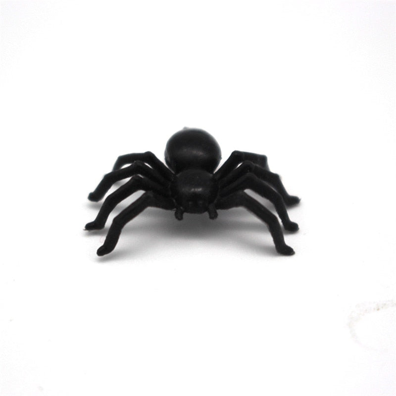 Plastic Black Spider Trick Toy Halloween Haunted House Prop Decorations Christmas Children's Day Gift