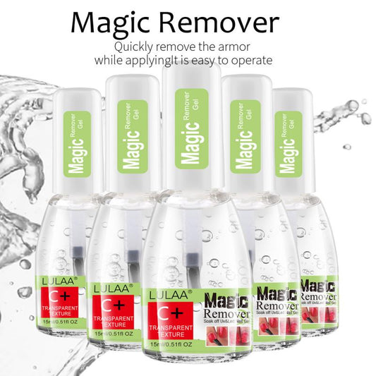 LULAA 15ml Remover Nail Gel Nail Polish Remover Liquid Nail Cleanser Nail Polish Remover Bursting Sticky Manicure Tools