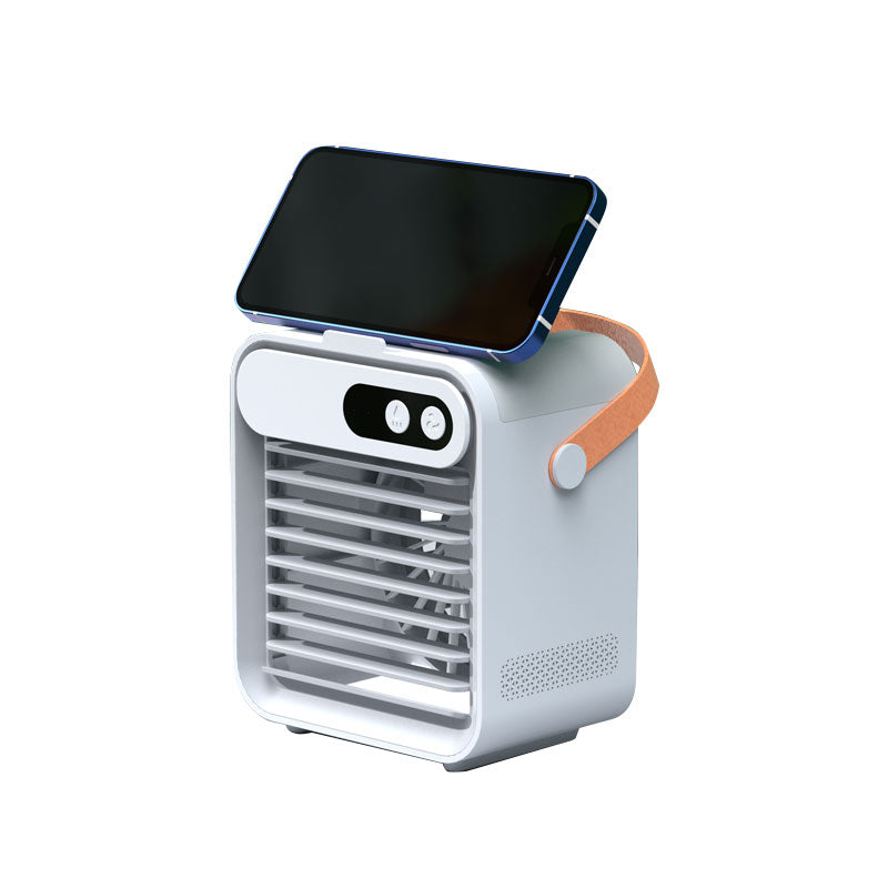 Mini Refrigeration Air Conditioner Home Outdoor Small Air Cooler Portable Mobile Phone Holder Spray Usb Electric Fan