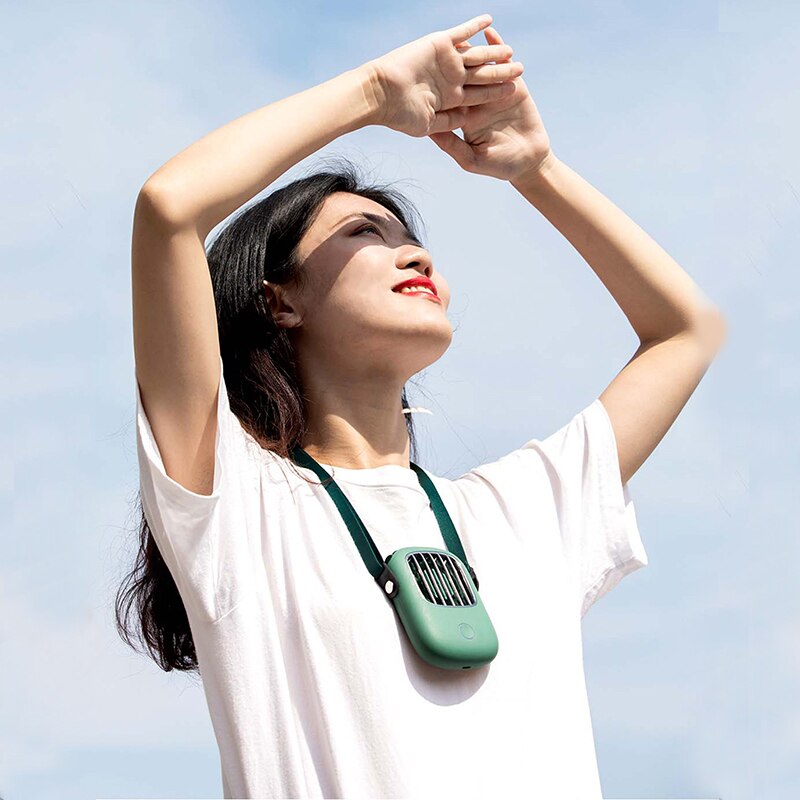 NEW USB Portable Fan, wireless hanging neck fan, compact and convenient air cooler
