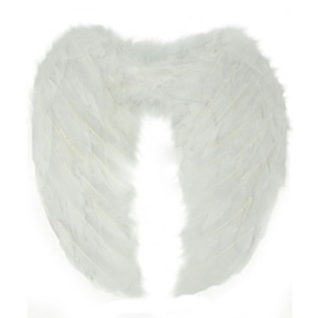 1Pc 4 Color Adult Angel Wings Dress Up Costume Fashion Girls Feather Fairy Pretty Halloween Cosplay Wing Party Supplies