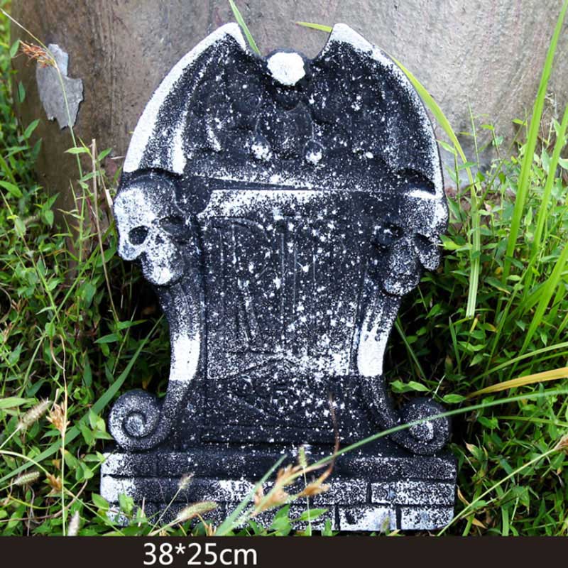 Halloween foam tombstone decoration haunted house RIP Stone  Grisly Props Party Decor Skeleton Tombstone Yard Decoration