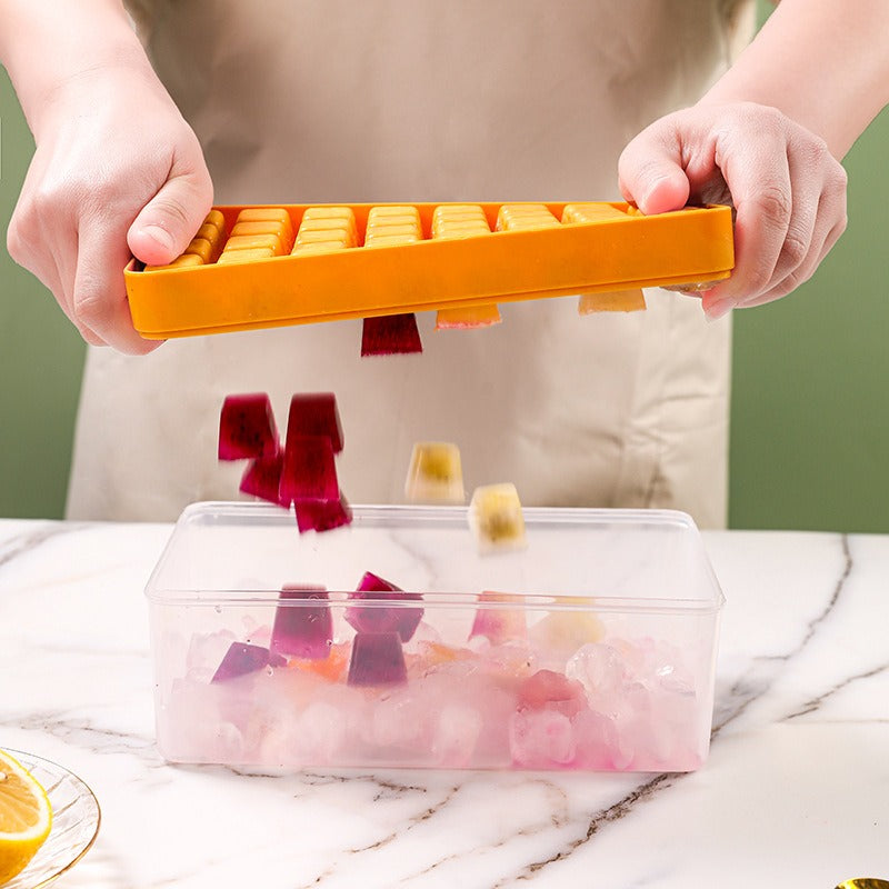 Ice Cube Mold Ice Silicone Ice Grid Home Ice Storage Ice Box Ice Cube Making Ice Mold