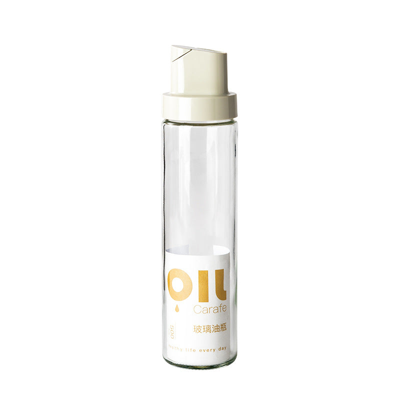 Automatic Open Glass Oil Pot Soy Sauce Vinegar Condiment Bottle