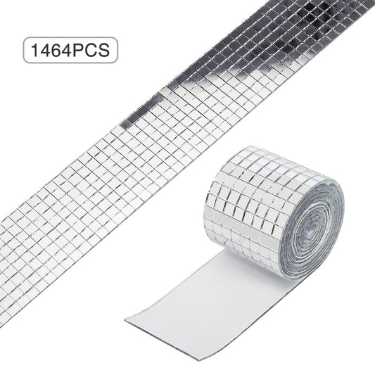 Mosaic Wall Stickers Self-Adhesive Glass Mirror Stickers Interior Decoration Background Wall Stickers KTV Creative Patch