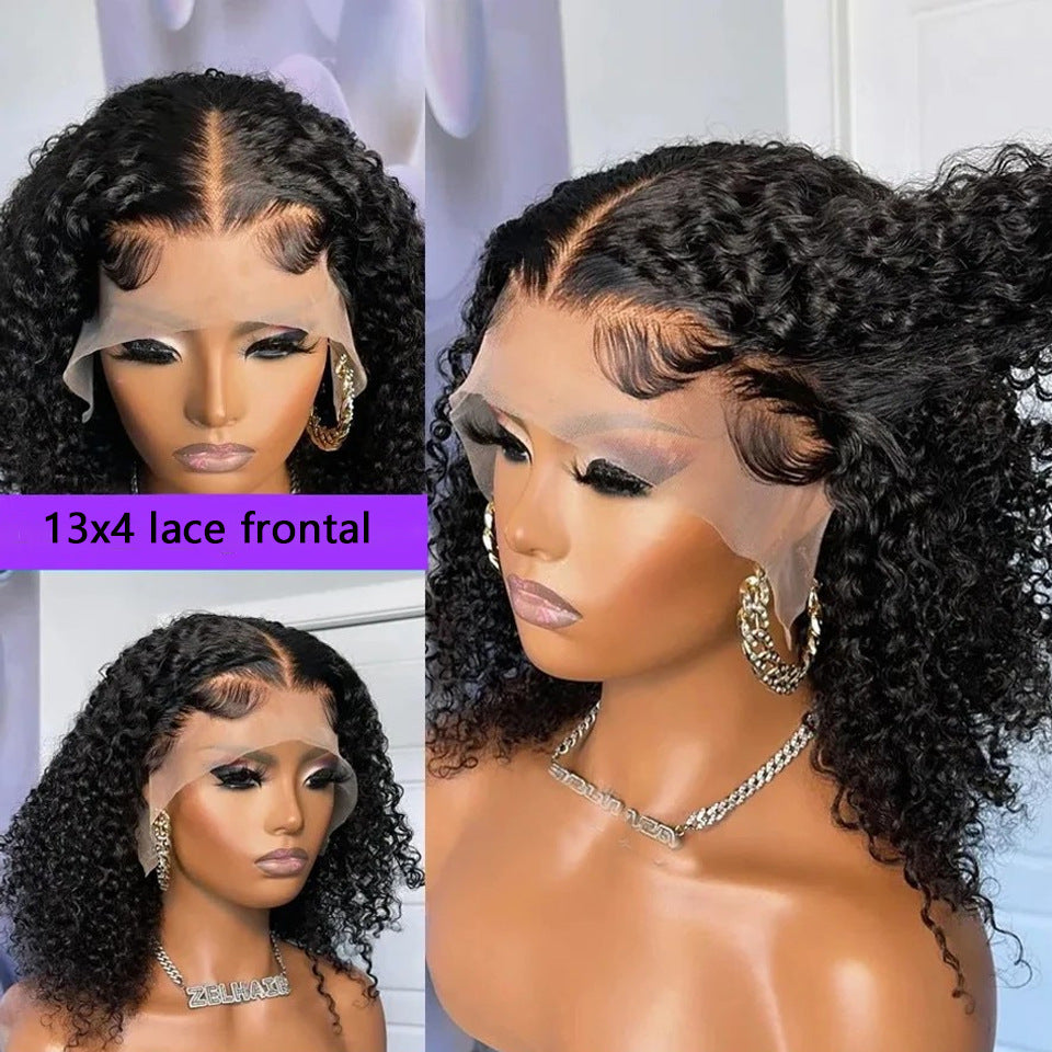 13x4 Lace Front Wig Deep Curled Human Hair