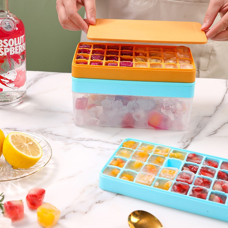 Ice Cube Mold Ice Silicone Ice Grid Home Ice Storage Ice Box Ice Cube Making Ice Mold