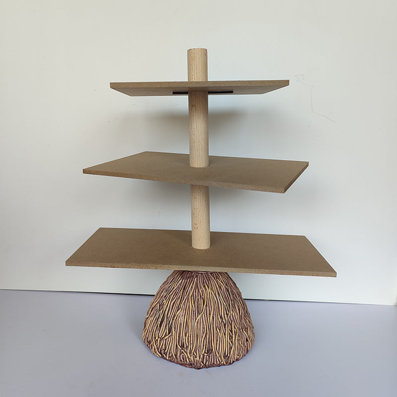 Halloween Broom Table Tree Root Ornaments Creative Commemorative Home Decoration Ornaments