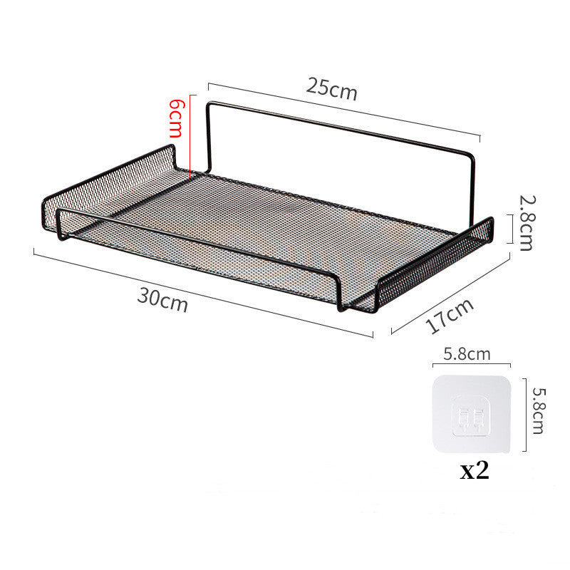 Router Shelf TV Set-Top Box Shelf Wall Perforation Free Wall Bracket Wifi Storage Box Bracket